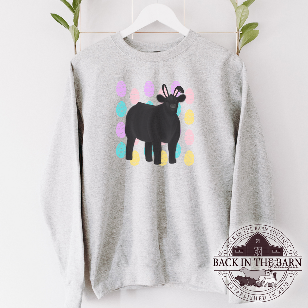 Easter Egg Hunt Cattle Crewneck