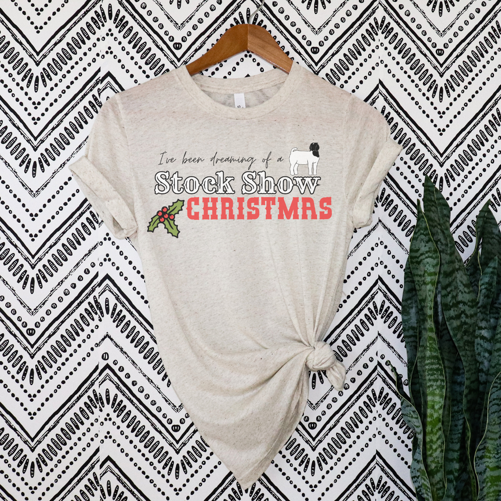 Stock Show Christmas Goat Shirt