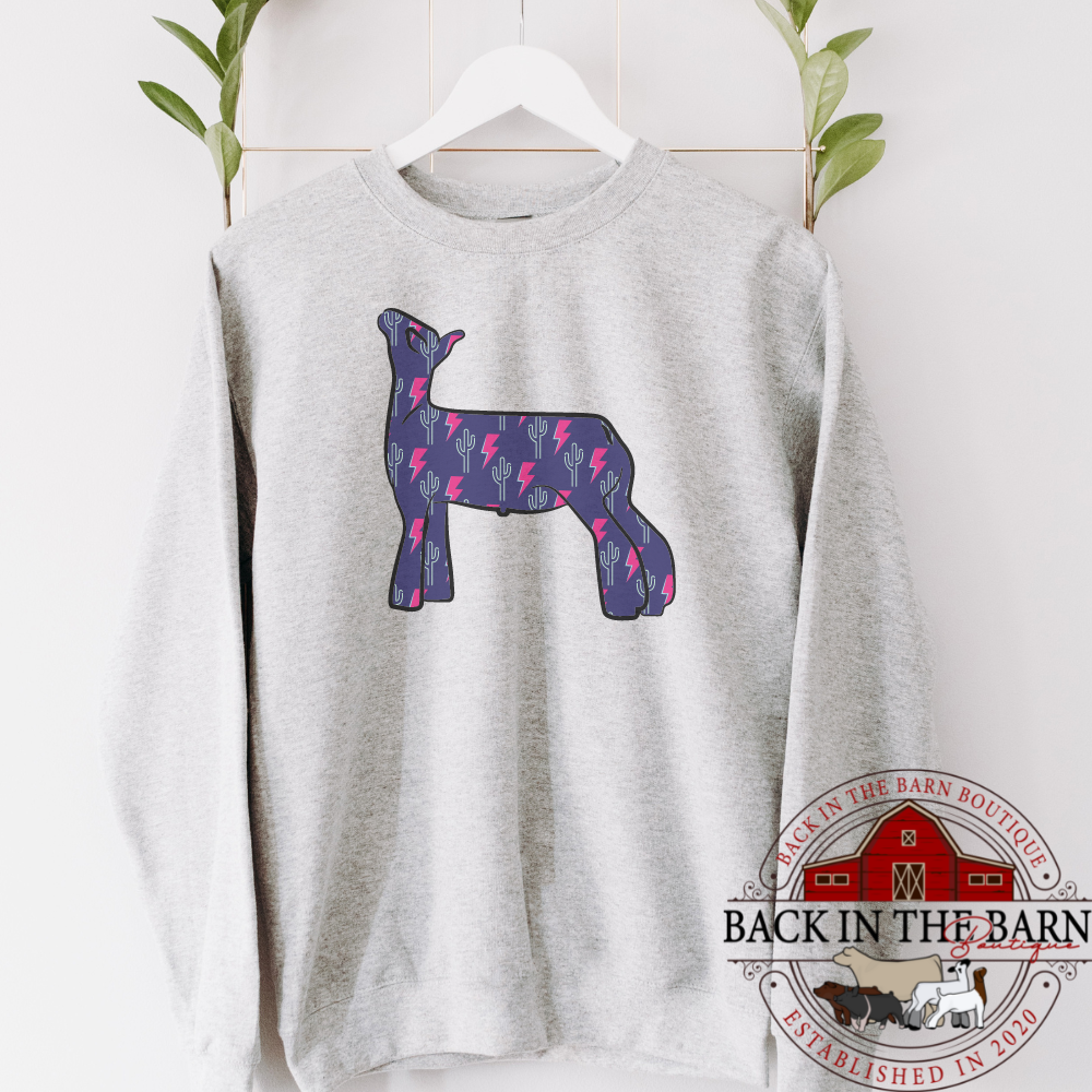 Lighting Bolt Lamb Crewneck