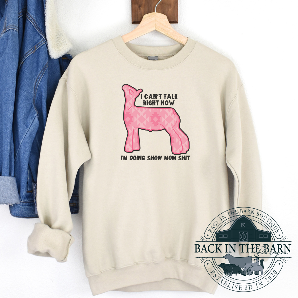 Pink Show Mom Sh*t Lamb Crewneck