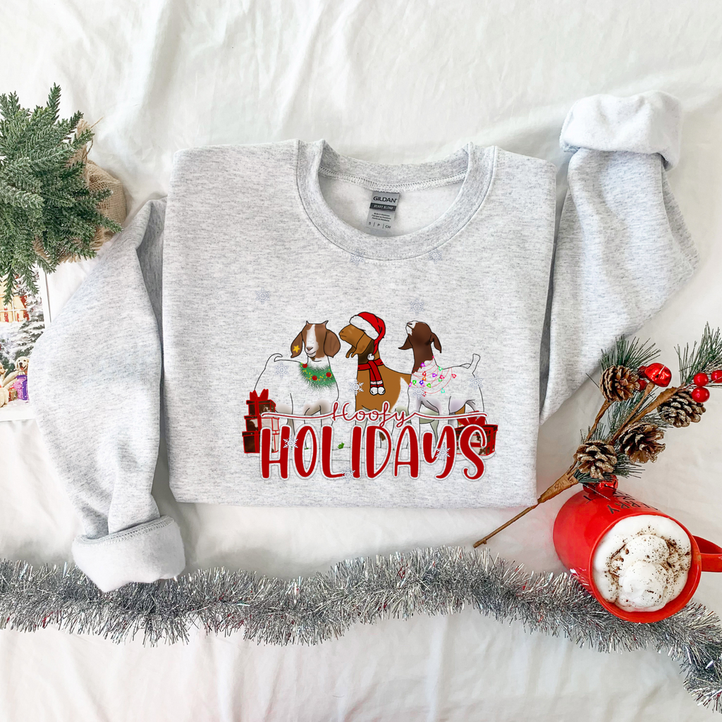 Hoofy Holidays Goat Crewneck