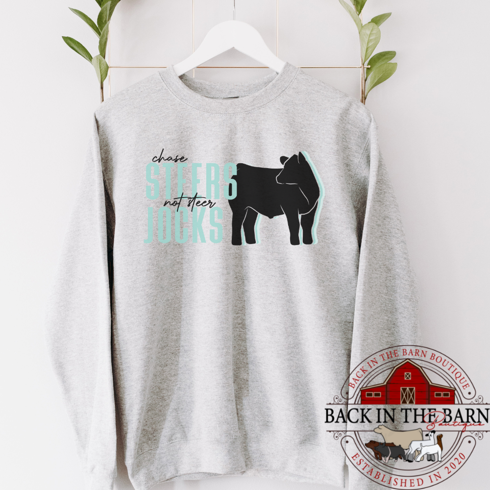 Chase Stock Not Jocks Cattle Crewneck
