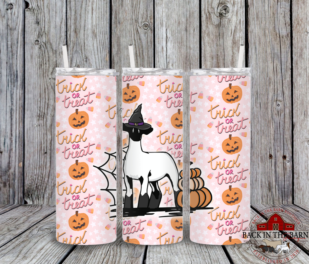 *7 SPECIES* 20 oz Skinny Trick OR Treat Livestock Tumbler