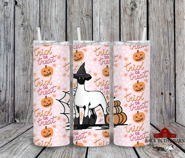 *7 SPECIES* 20 oz Skinny Trick OR Treat Livestock Tumbler