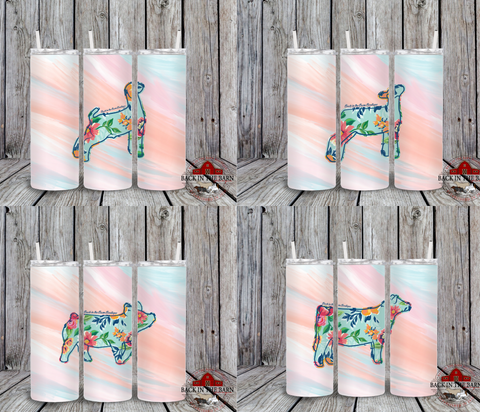 Floral Livestock Tumbler