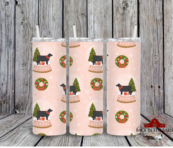*4 SPECIES* Snow Globe Livestock Tumbler
