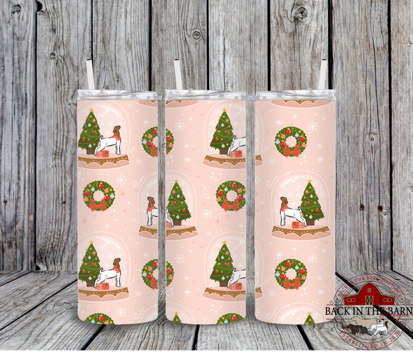 *4 SPECIES* Snow Globe Livestock Tumbler