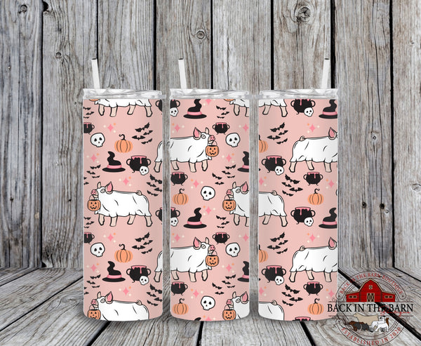 *6 SPECIES* 20 oz Skinny Spooky Season Livestock Tumbler