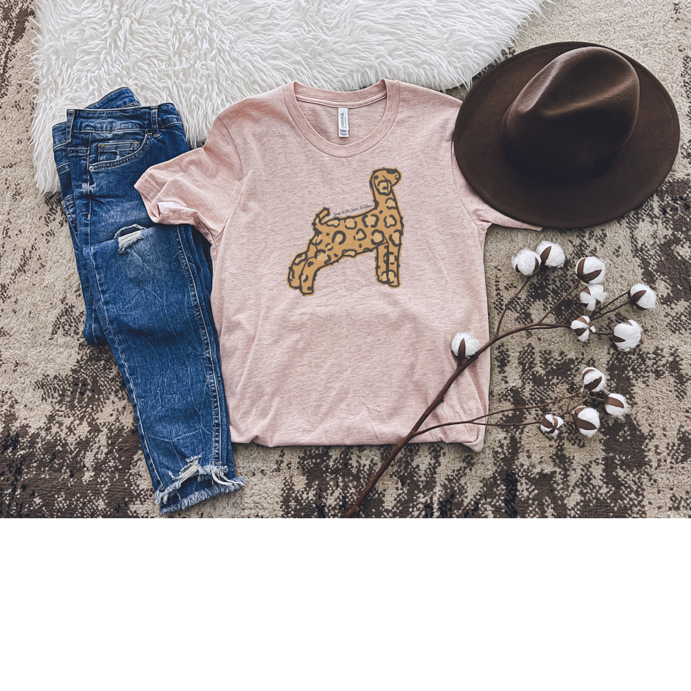 Pink Cheetah Goat Shirt