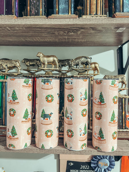 *4 SPECIES* Snow Globe Livestock Tumbler