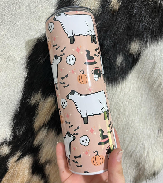 *6 SPECIES* 20 oz Skinny Spooky Season Livestock Tumbler