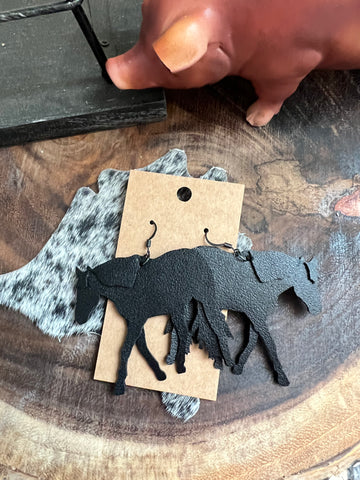 Large Horse Earrings