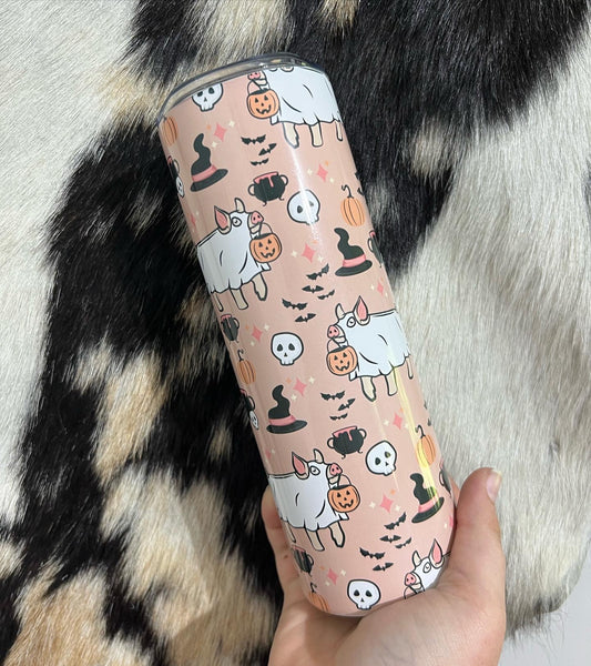 *6 SPECIES* 20 oz Skinny Spooky Season Livestock Tumbler