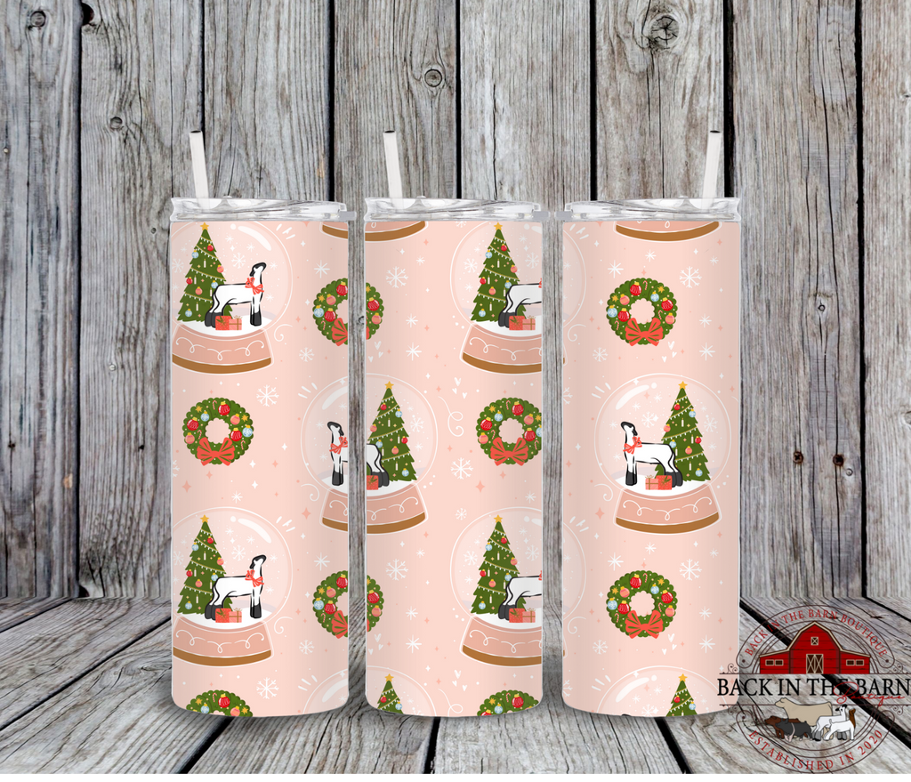 *4 SPECIES* Snow Globe Livestock Tumbler