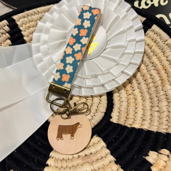 Cotton Cattle Wristlet