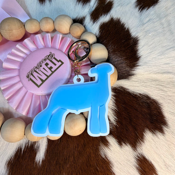 Acrylic Lamb Keychain