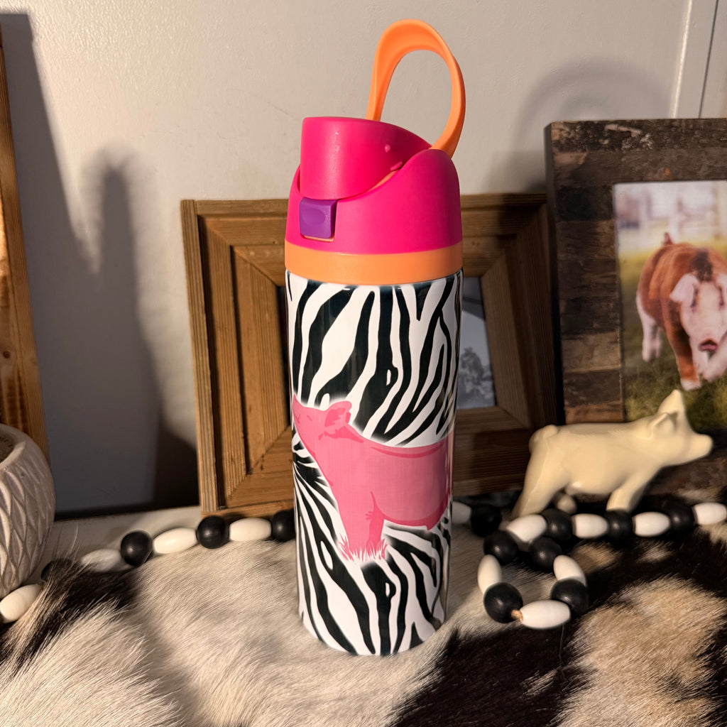 Zebra Sip Top Pig Tumbler