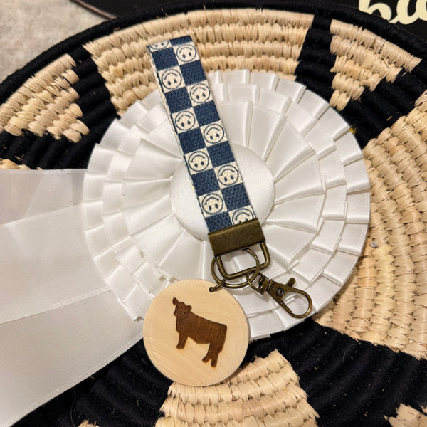 Cotton Cattle Wristlet