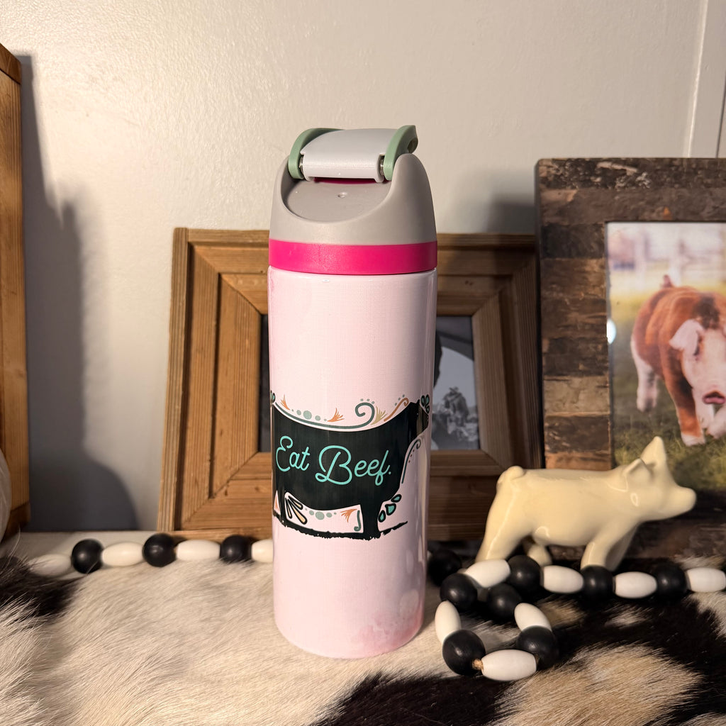 Eat Beef Sip Top Cattle Tumbler
