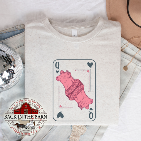 Queen of Hearts Cattle Shirt