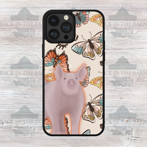 Butterfly Pig Phone Case