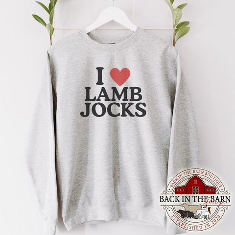 I Love Lamb Jocks Crewneck