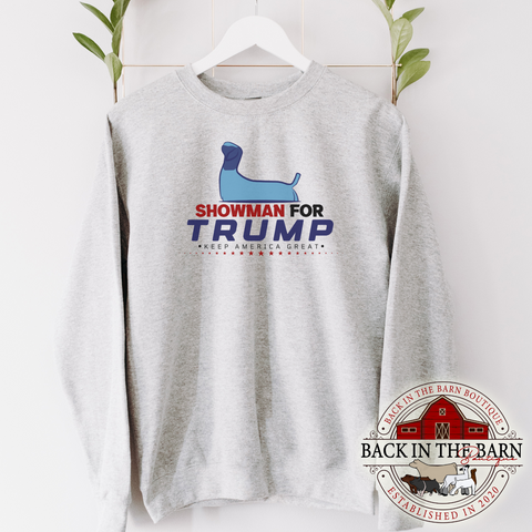 Showman For TRUMP Goat Crewneck