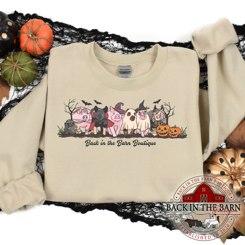 Halloween Grand Drive Pig Crewneck