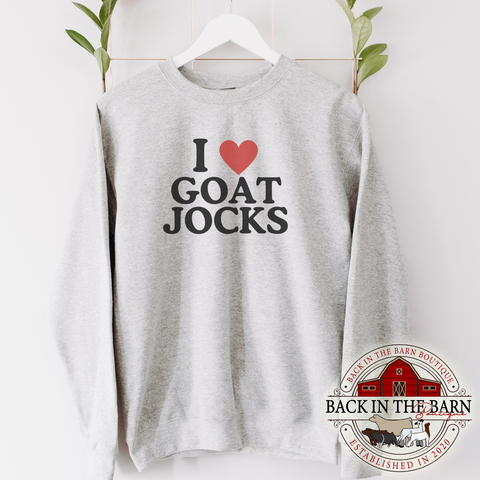 I Love Goat Jocks Crewneck