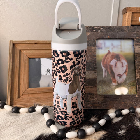 Cheetah Sip Top Goat GRAY Tumbler