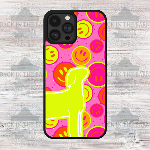 Neon Smiley Goat Phone Case