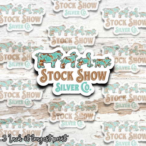 Stock Show Silver Co. Livestock Sticker