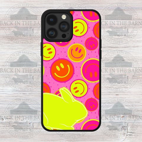 Neon Smiley Rabbit Phone Case