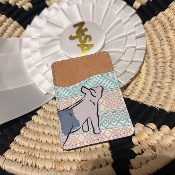 Back of Phone Pig Card Wallet