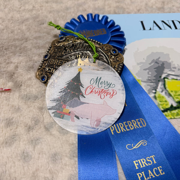 Acrylic Pig Breed Ornaments