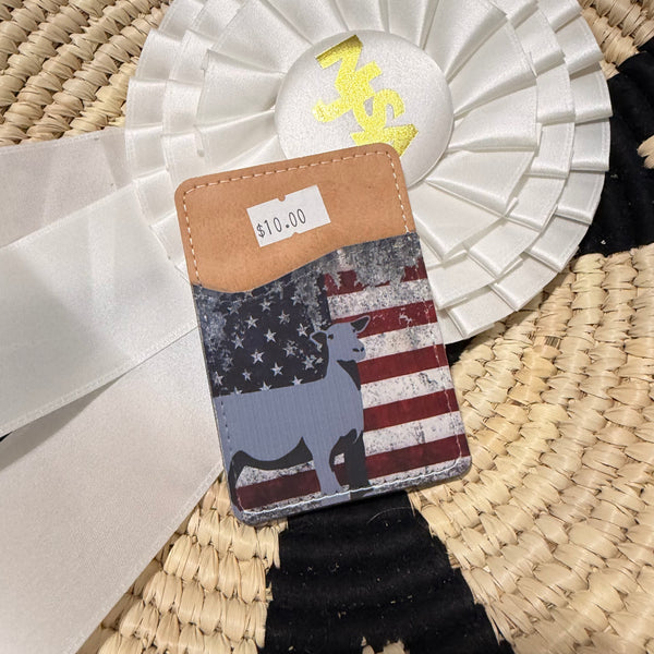 Back of Phone Lamb Card Wallet