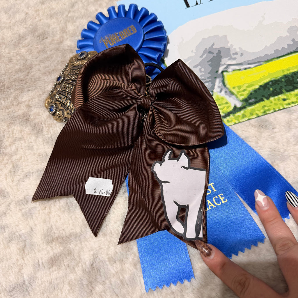 Brown Yorkshire Pig Bow