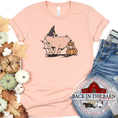 Pumpkin Stack Pig Shirt