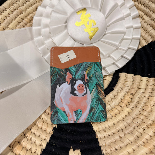 Back of Phone Pig Card Wallet