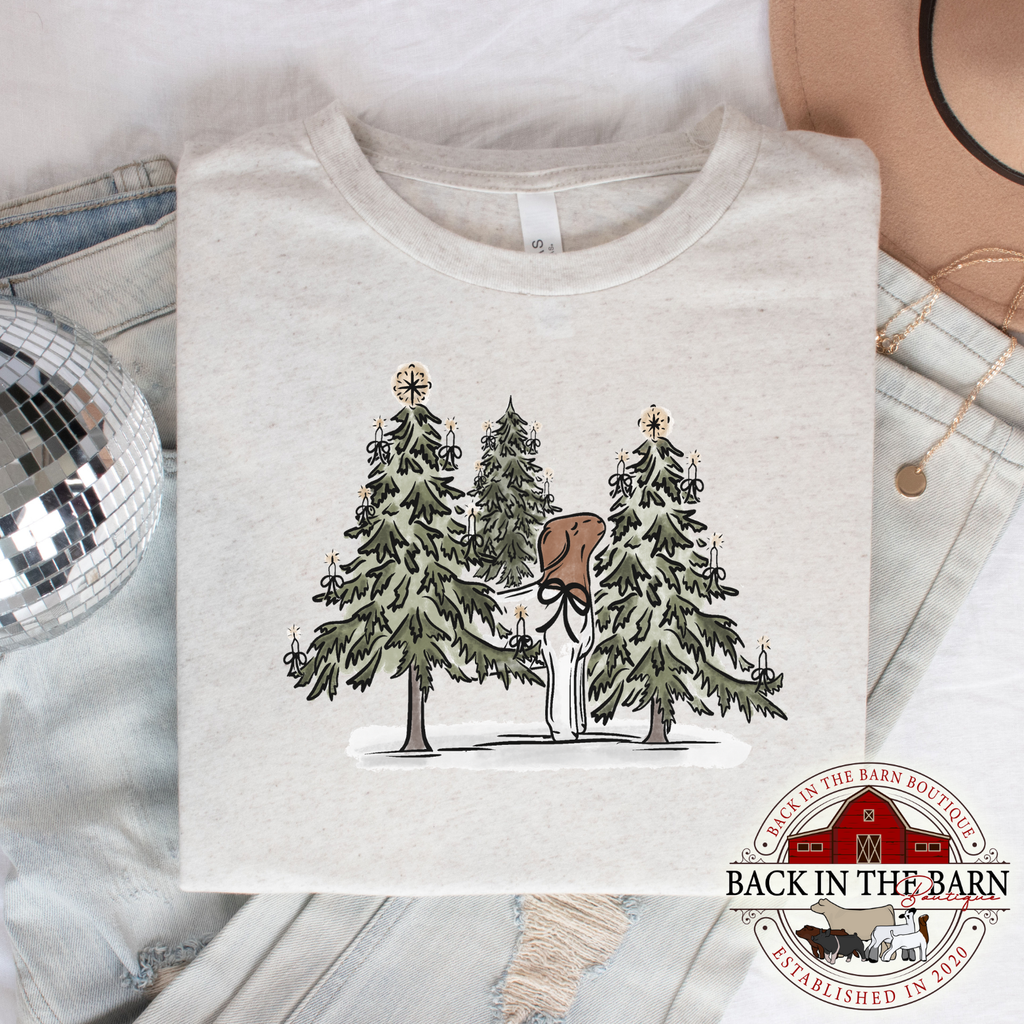 Silent Night Christmas Goat Shirt