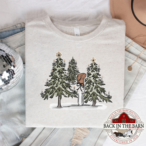 Silent Night Christmas Goat Shirt