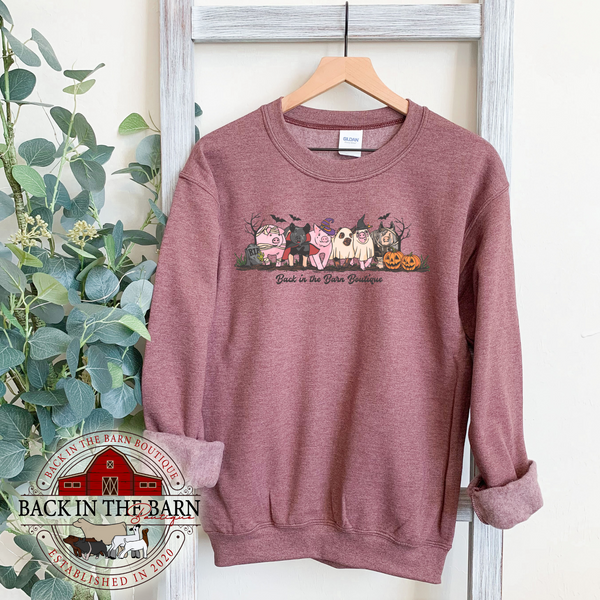 Halloween Grand Drive Pig Crewneck