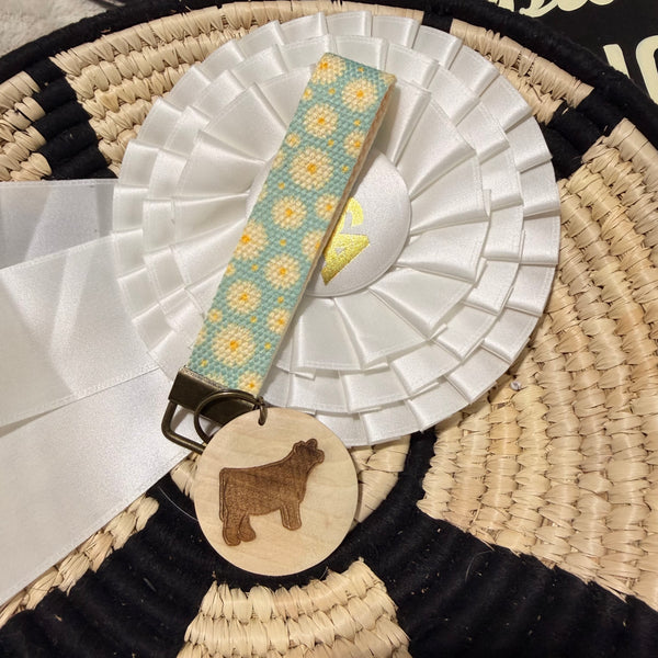 Cotton Cattle Wristlet