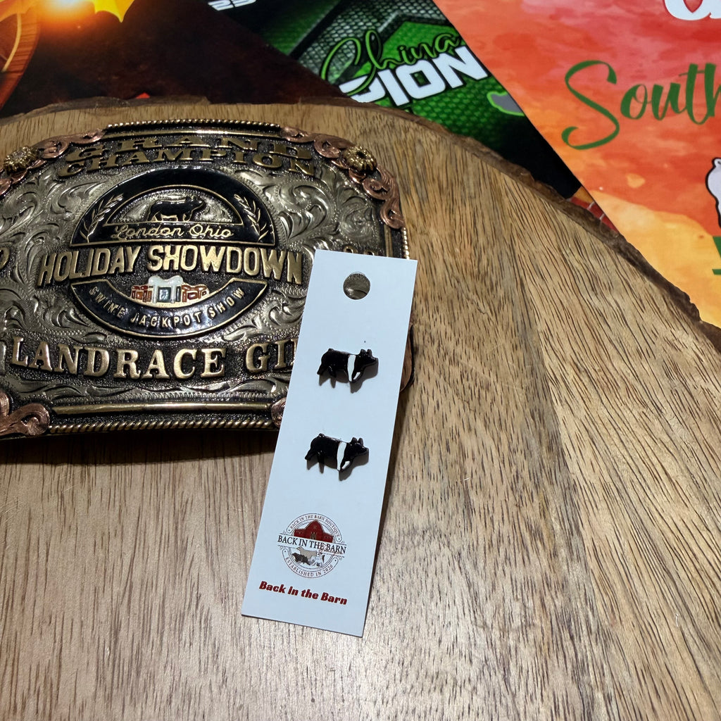 Hampshire Pig Stud Earrings