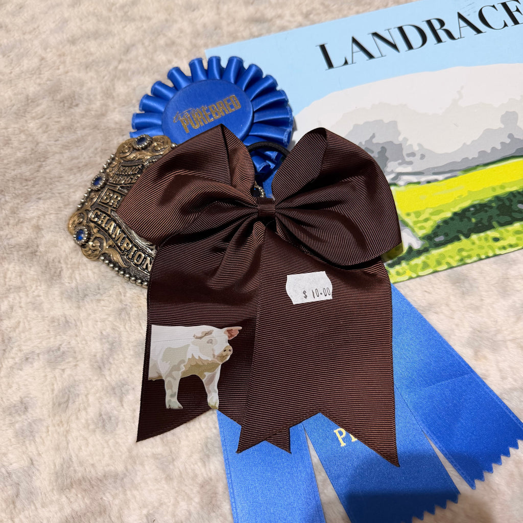 Brown Chester/Landrace Pig Bow