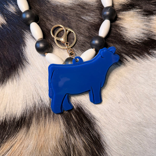 Acrylic Cattle Keychain