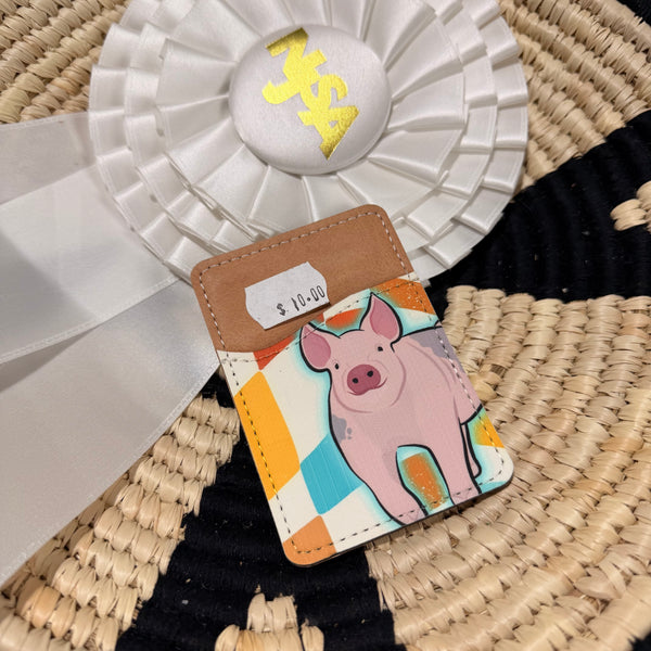 Back of Phone Pig Card Wallet