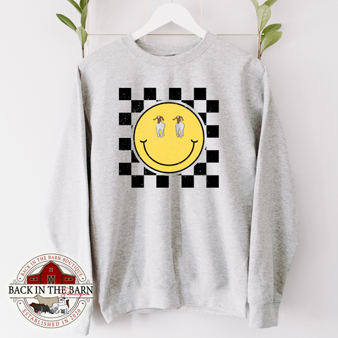 Smiley Goat Crewneck