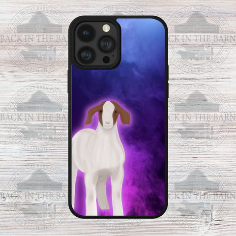 Purple Watercolor Goat Phone Case
