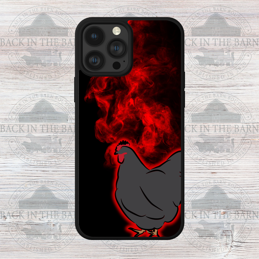 Red Flame Chicken Phone Case